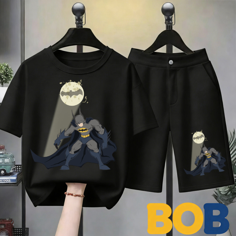 【จัดส่งไทย】2ชิ้น BOB ชุดเสื้อกล้ามเด็ก มาร์เวล แบทแมน ผสมฝ้าย ฮีโร่ สำหรับเด็กผู้ชาย ชุดแฟชั่น ผ้าใส่สบาย#8