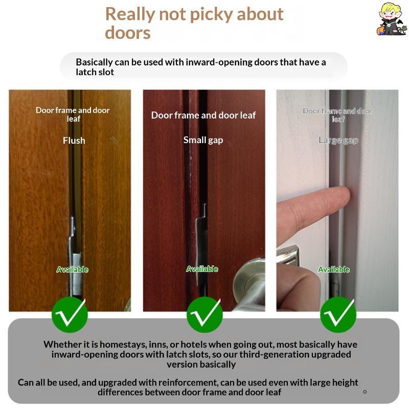 [CLA] 1 ชิ้นแบบพกพา Lo พร้อมการปรับอ่อนนุชคู่ Body Hotel Travel Door Lo ประตูป้องกันการโจรกรรม Lo Safety Lo [TH] ราคา ถูกที่สุด ดีลบีเคเค แกลเลอรีภาพที่ 6