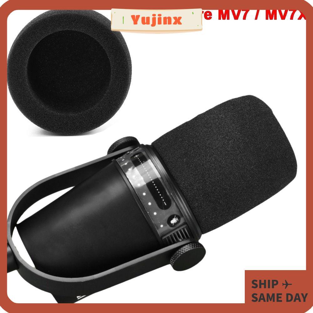 YUJINX ไมโครโฟน Pop Filter, เปลี่ยน Flocked ฟองน้ําโฟม Mic กระจก, เสียง Enhancement Windproof ลดเสีย