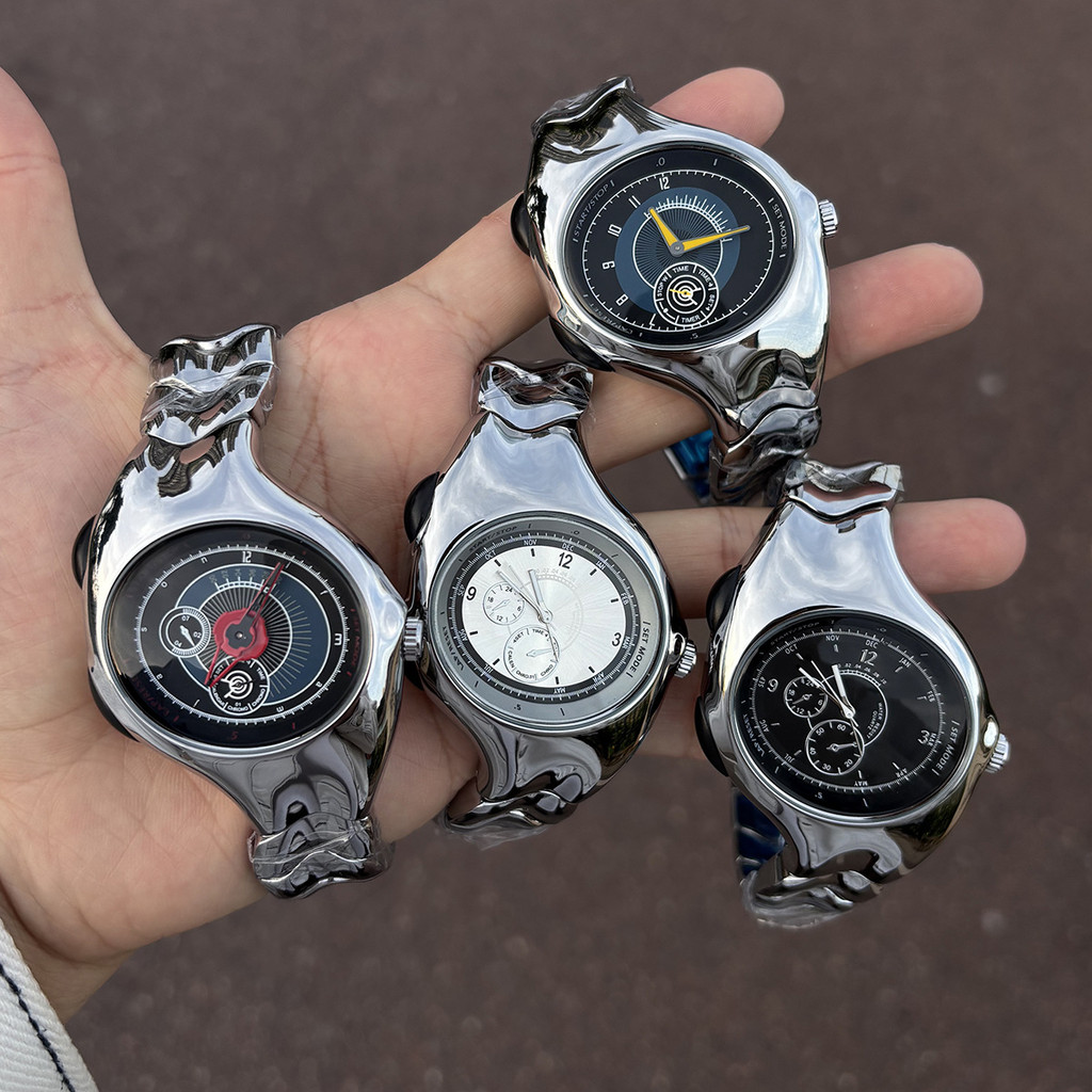 ของแท้รูปพิเศษ y2k นาฬิกาเดิม Twisted Retro Street Street สวมใส่นาฬิกา Time Street นาฬิกาเด็กยุคกลาง