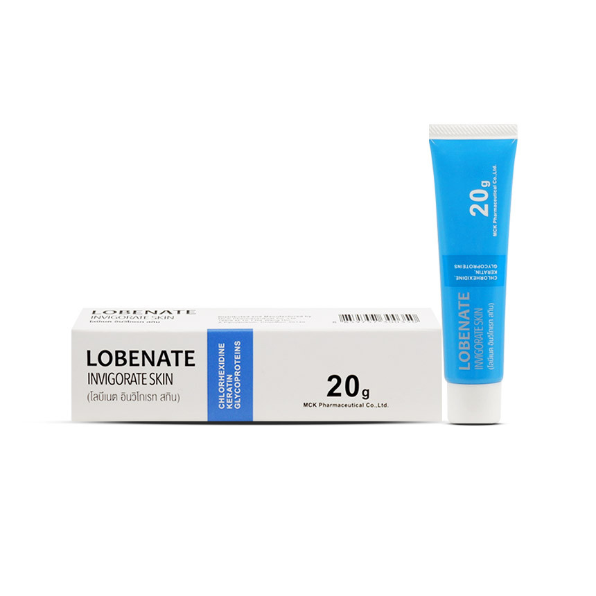 Lobenate Invigorate Skin (Fullext สีฟ้า) หลอด 20 g