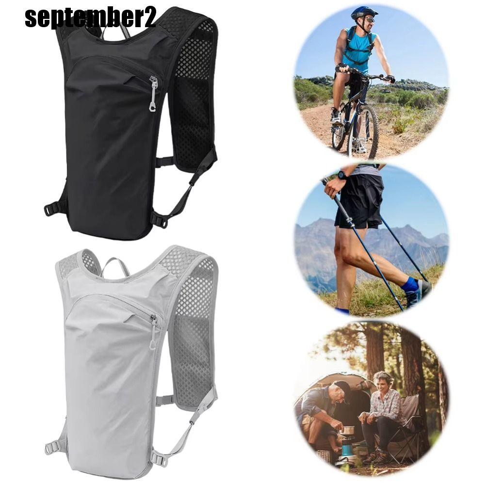 SPEPEMBER Hydration Vest, กระเป๋าเป้สะพายหลังวิ่งกันน้ําระบายอากาศได้, กระเป๋าอเนกประสงค์อเนกประสงค์ Ultra-light ปรับ Water Pack กระเป๋าเป้สะพายหลังเดินป่าขี่จักรยาน
