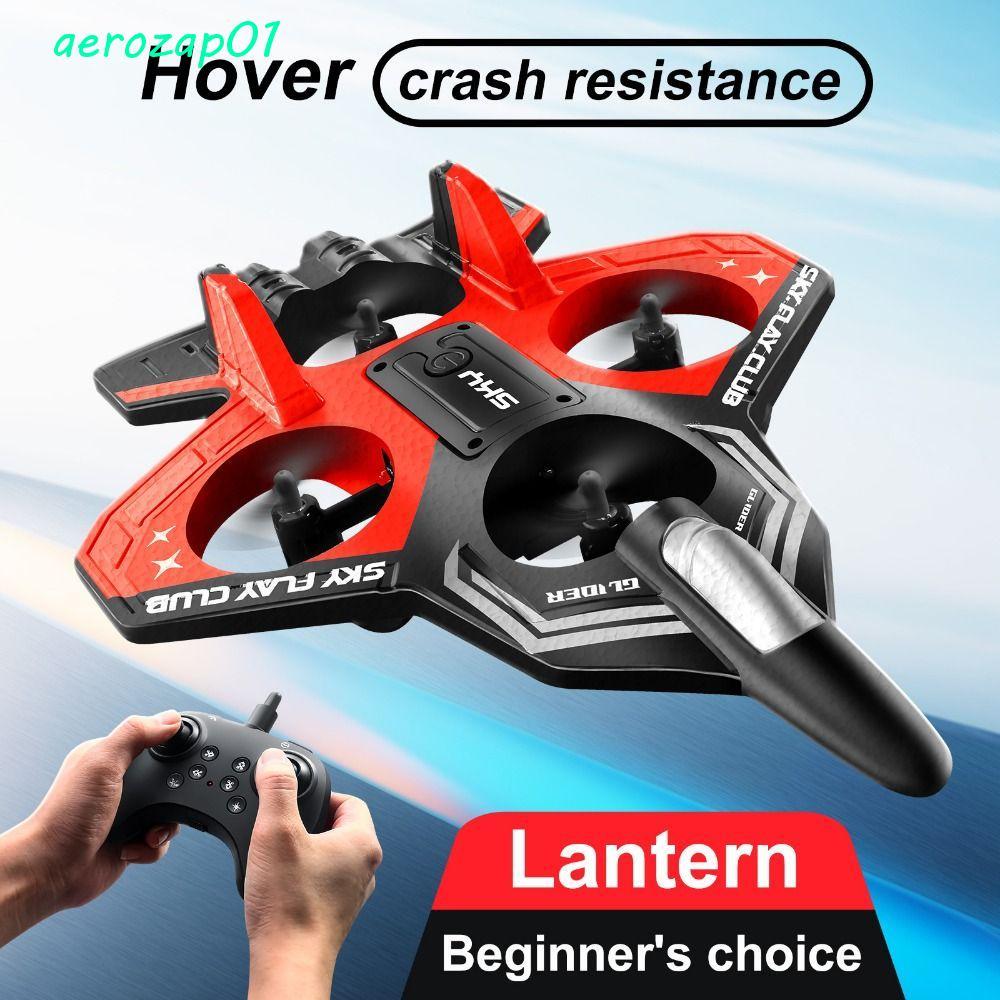 AEROZAP รีโมทคอนโทรลโฟม Fighter, 2.4G Stunt ชาร์จสี่มอเตอร์เฮลิคอปเตอร์ของเล่น, Profesional แบบพกพาทนทาน Gravity Sensing RC Hobby Jet Plane เด็กเด็กวัยหัดเดินเด็ก