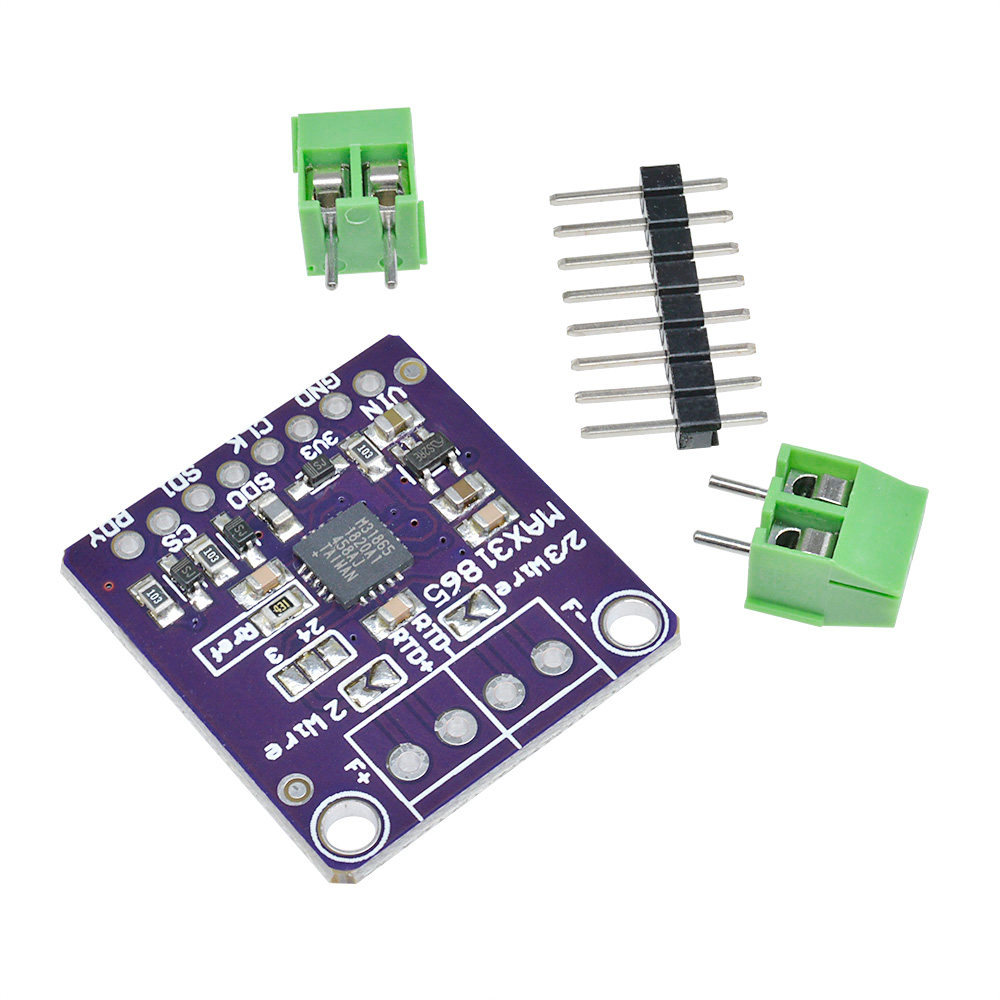 MAX31865 PT100 PT1000 RTD-to-Digital Converter เซ็นเซอร์อุณหภูมิโมดูลชุดความแม่นยําสูง Thermocouple 