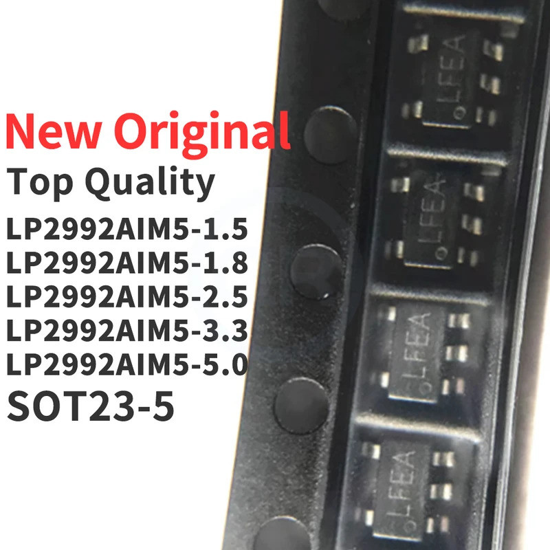5pcs LP2992AIM5-1.5 LP2992AIM5-1.8 LP2992AIM5-2.5 LP2992AIM5-408 LP2992AIM5-5 ชิปใหม่ ic