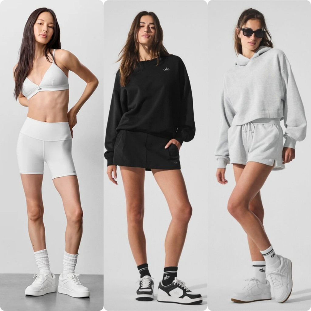 Alo yogo Recovery Mode รองเท้าผ้าใบคลาสสิก Jisoo สไตล์เดียวกันรองเท้าโยคะผู้ชายผู้หญิงสไตล์เดียวกันร