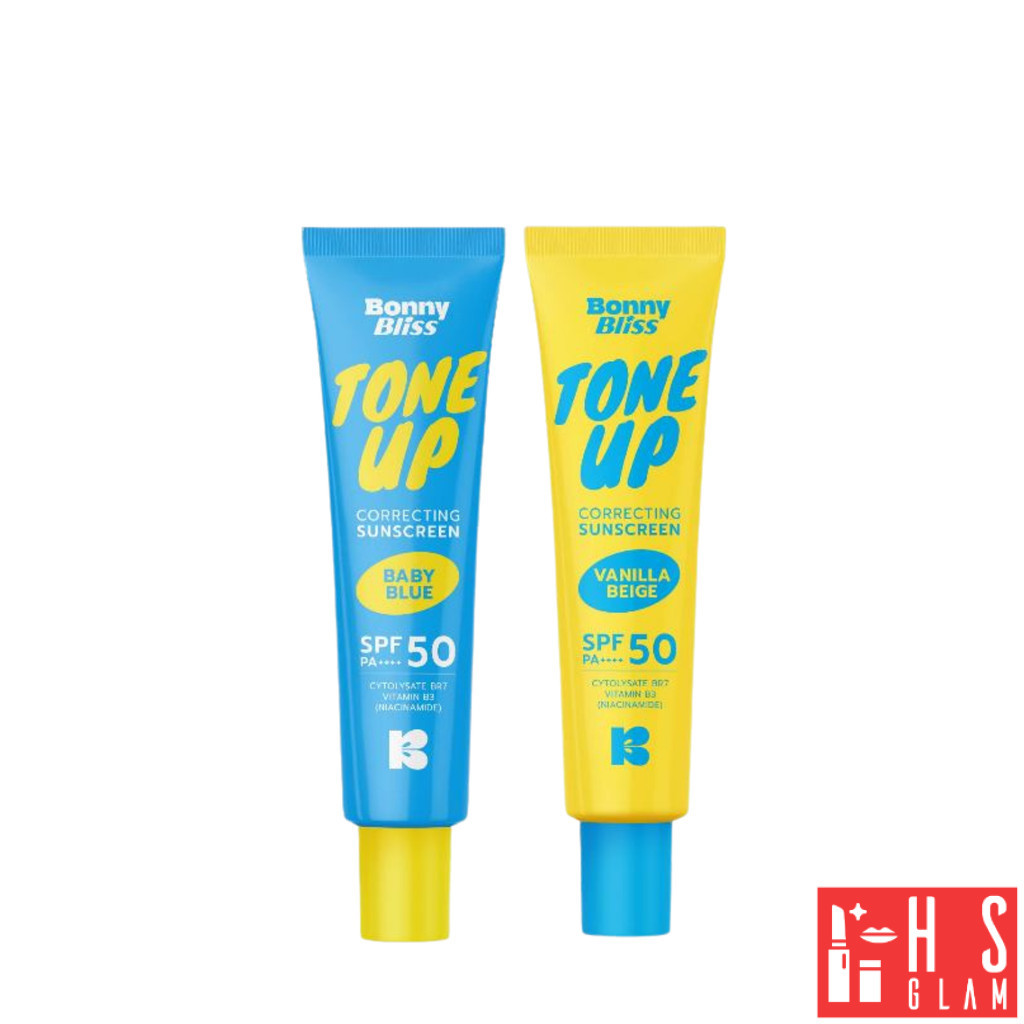 Bonny Bliss Tone Up Sunscreen บอนนี่ บลิส กันแดด โทนอัพ ปรับโทนผิว มี 2 เฉดสี SPF50 PA++++ ขนาด 30ml