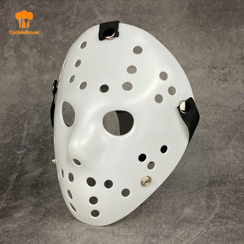 CKFR White Jason Mask New Freddie Vs. All White Pure White Jason หน้ากากตลกน่ากลัวสําหรับวันฮาโลวีน