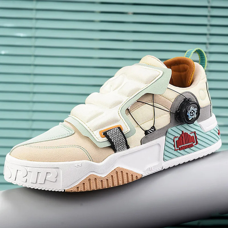 รองเท้าผ้าใบผู้ชาย สไตล์หรูหรา รองเท้าแฟชั่น platform loafers และสำหรับวิ่ง