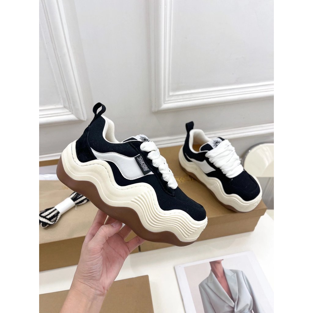 รองเท้า Baker Series สไตล์คลื่น สีแดง สำหรับใส่สบายในวันหยุดและกิจกรรมกลางแจ้ง