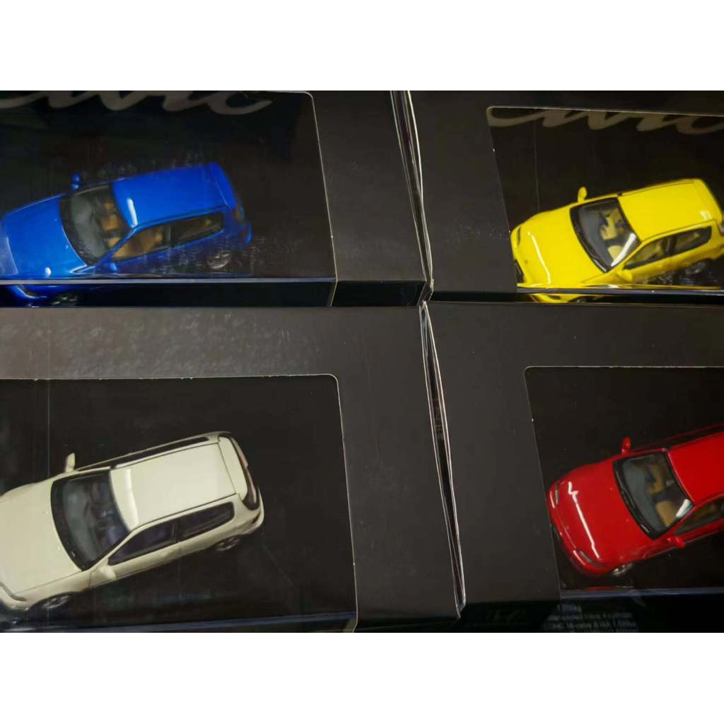 LCD 1: 43 Honda EG6 SiR (SiRII) โลหะผสมโมเดลรถเปิดเต็มรูปแบบในการจัดส่ง