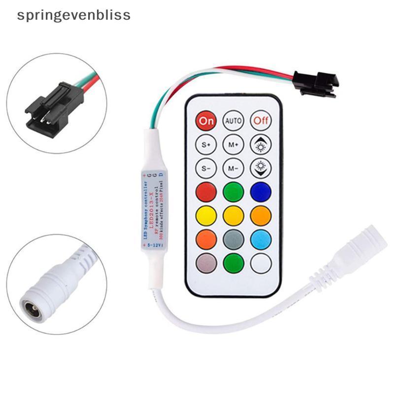 Springevenbliss 1 ชุด RF รีโมทคอนโทรลไร้สาย DC5 V/12 V/24 V Mini Controller 3-PIN LED Controller สํา