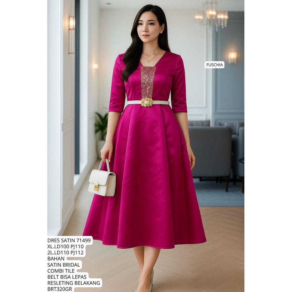 NEW SATIN DRESS 71499 320GRAM BESTSELLER