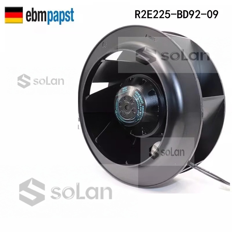 R2E225-BD92-09 230V M2E068-DF พัดลมฟอกอากาศเทอร์โบ