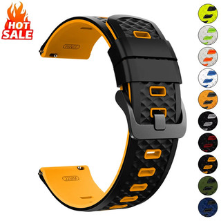 22 มม.เพชรรูปแบบ Dual Tone สายซิลิโคนสําหรับ Huawei GT6/5/4 46 มม.สําหรับ Garmin forerunner 265/965/970 สําหรับ Redmi Watch 5 Active/ 5 Lite สาย Band