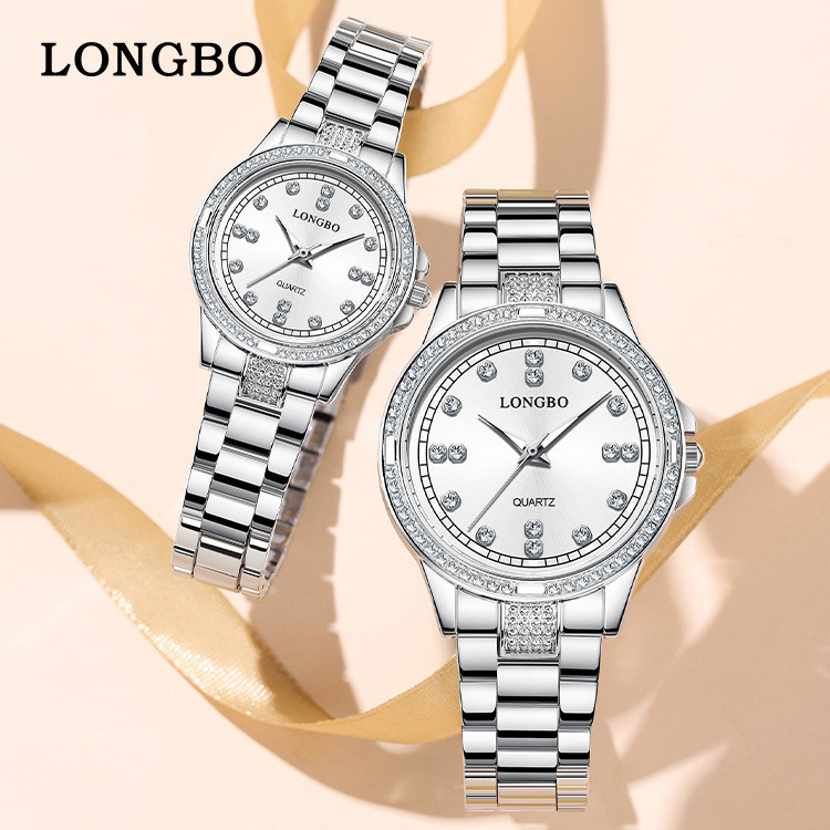 longbo Quartz watch, simple casual watch, waterproof couple's pair watch