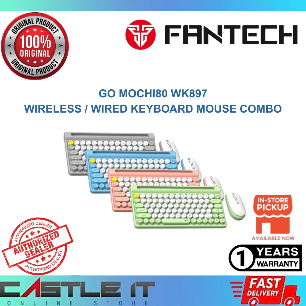 Fantech GO Mochi80 WK897 เมาส์คีย์บอร์ดไร้สาย/แบบมีสาย