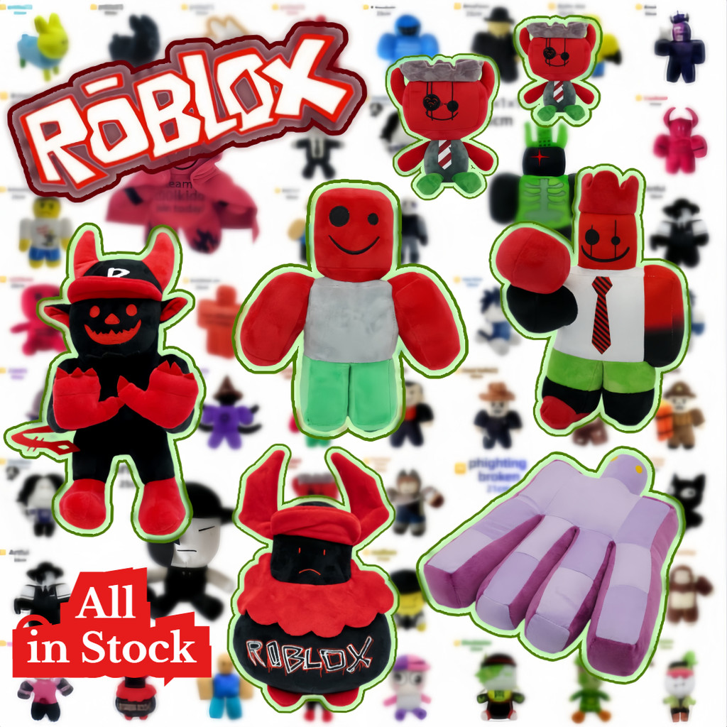 พลัส✨ในสต็อกในสต็อก✨Roblox Forsaken Plushie ของเล่น 25 ซม.Forsaken Guest 666 JX1DX1 Twotime Azure 1X