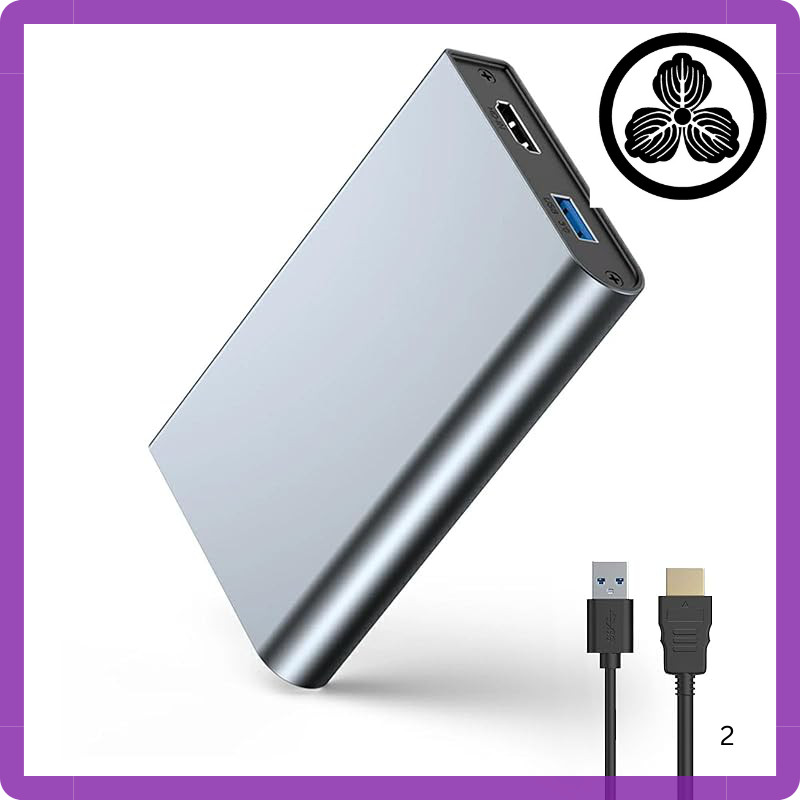 4K Passthrough Capture Card, 1080P 60FPS, USB 3.0 High-Speed Transmission, Video Game Capture for PC