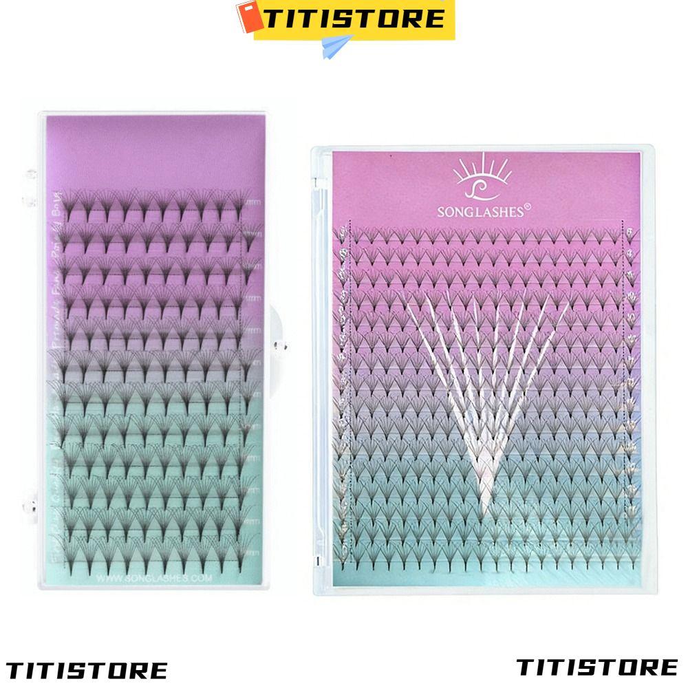 TITISTORE ขนตาปลอม, 6D Volume 8D Volume ขนตาประดิษฐ์, Professional Grade Sharp Thin PBT วัสดุ Grafti