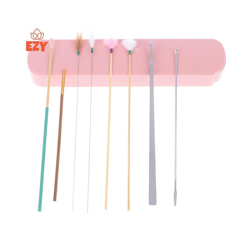 EZY 8 ชิ้นหูขี้ผึ้ง Piers ชุดทําความสะอาดหูช้อน Wax Remover กําจัดเครื่องมือทําความสะอาดหูใหม่