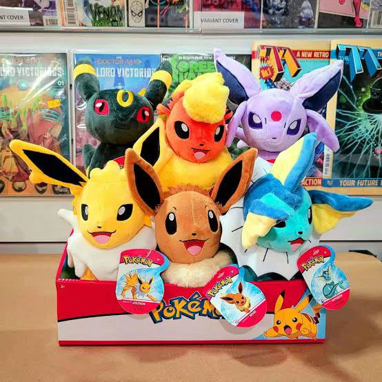 Eevee Family Light Eevee Moon Eevee American Version ตุ๊กตาของเล่นตุ๊กตา Pokémon Pokémon ตุ๊กตาเครื่
