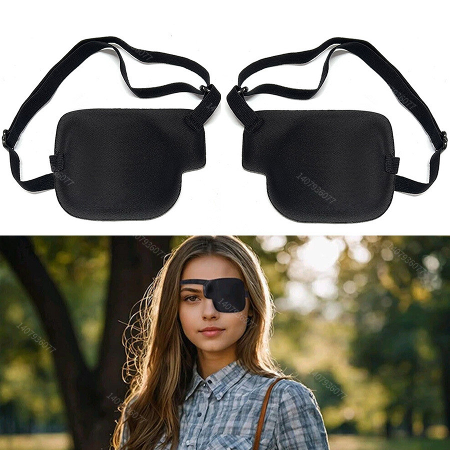 1 ชิ้น 3D Amblyopia Correction Training Single Eye Mask Eyemask เว้า Eyepatch Eyeshades Eye Patch ล้