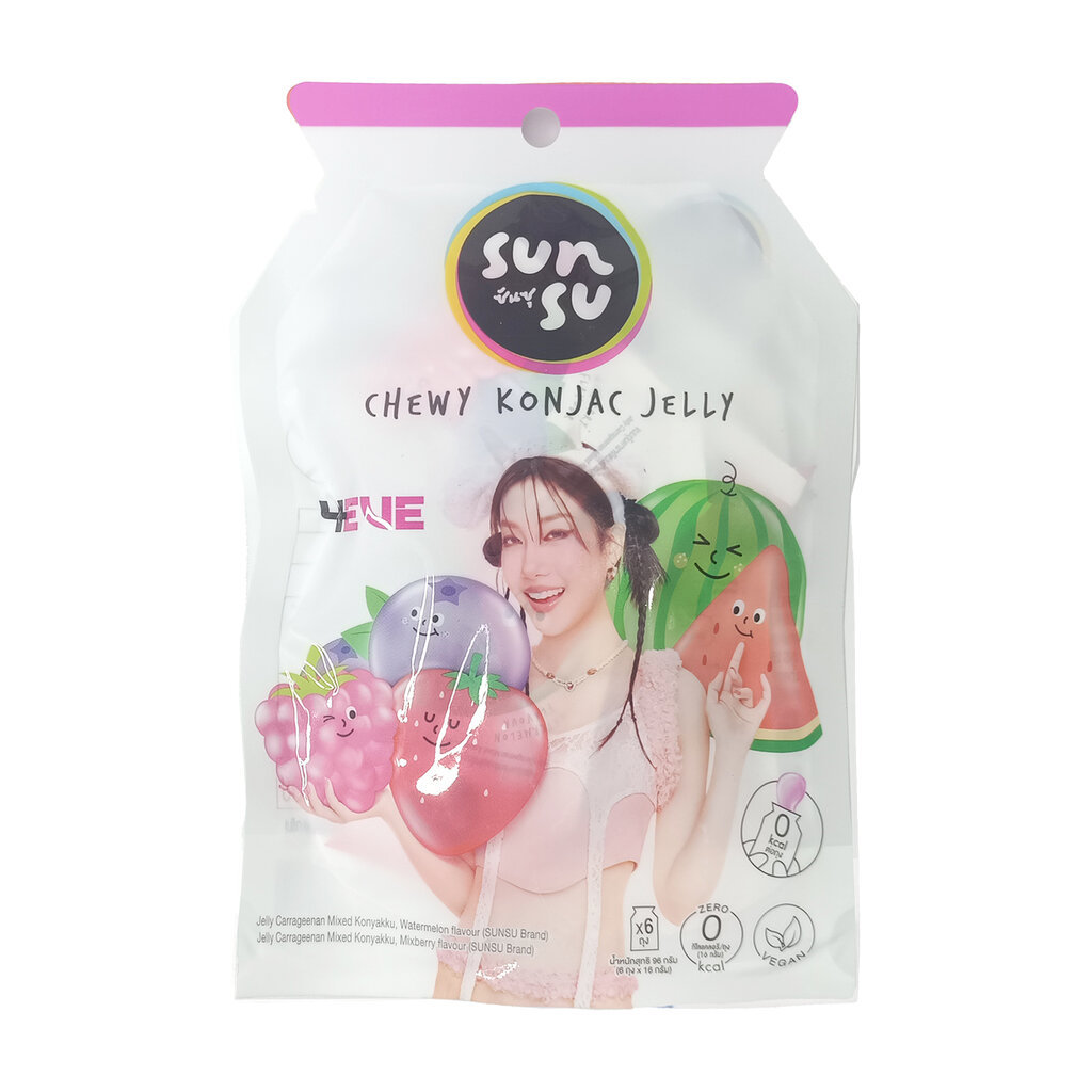 Sunsu Jelly 4EVE ATLAS ซันซุ เยลลี่ผสมบุกรสผลไม้ แถมการ์ดทุกซอง ขนาด 96 กรัม (แพ็ก 6 ชิ้น) ราคา ถูกที่สุด ดีลบีเคเค แกลเลอรีภาพที่ 8
