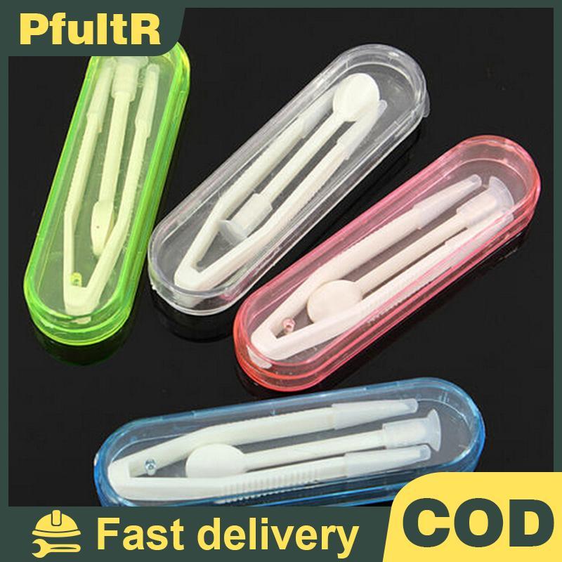 Null คอนแทคเลนส์ Inserter Remover Soft Tip Tweezer Stick ชุดเครื่องมือ null