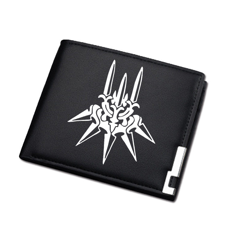 NieR:Automata YoRHa No. 2 Type B Half Fold Wallet Mens and Womens Short Wallet Card Bag Zero Wallet