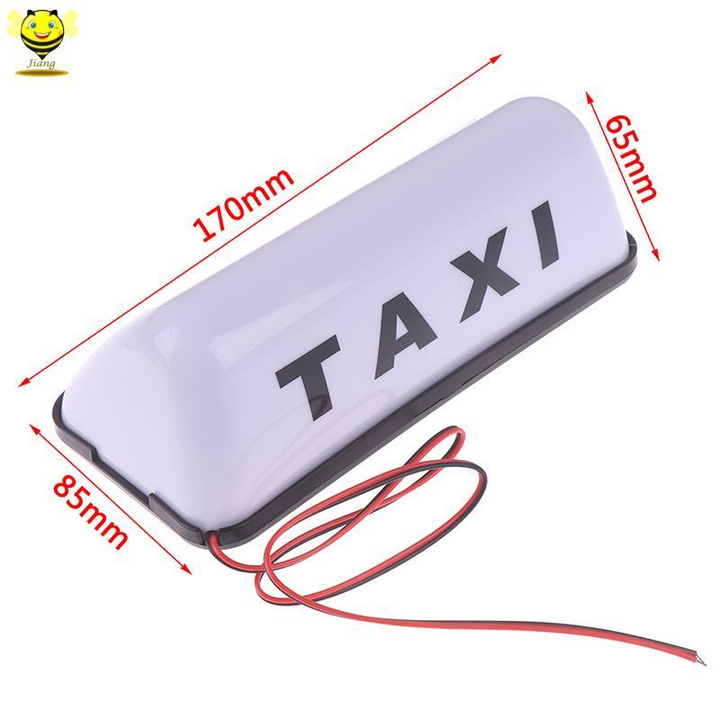 [Jiang] Taxi Sign Cab Roof Top Topper Car Magnetic Sign Lamp 12V Light Waterproof TH