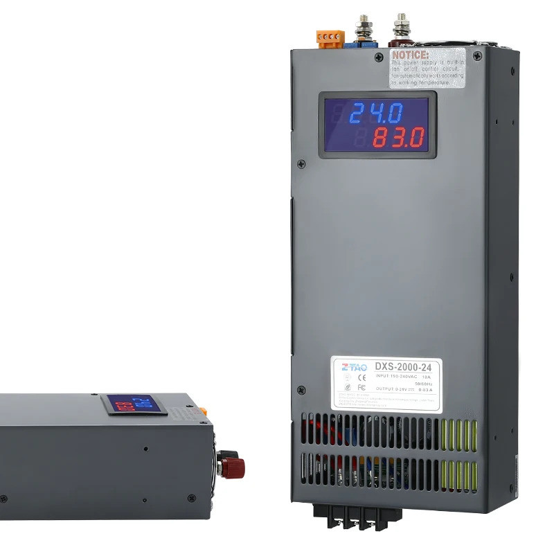 Dans 2000W 0-48v 60v 72V 41A 33A 27.7A เอาต์พุตเดี่ยวพร้อมไฟ Led AC เป็น DC Switching Power Supply ส