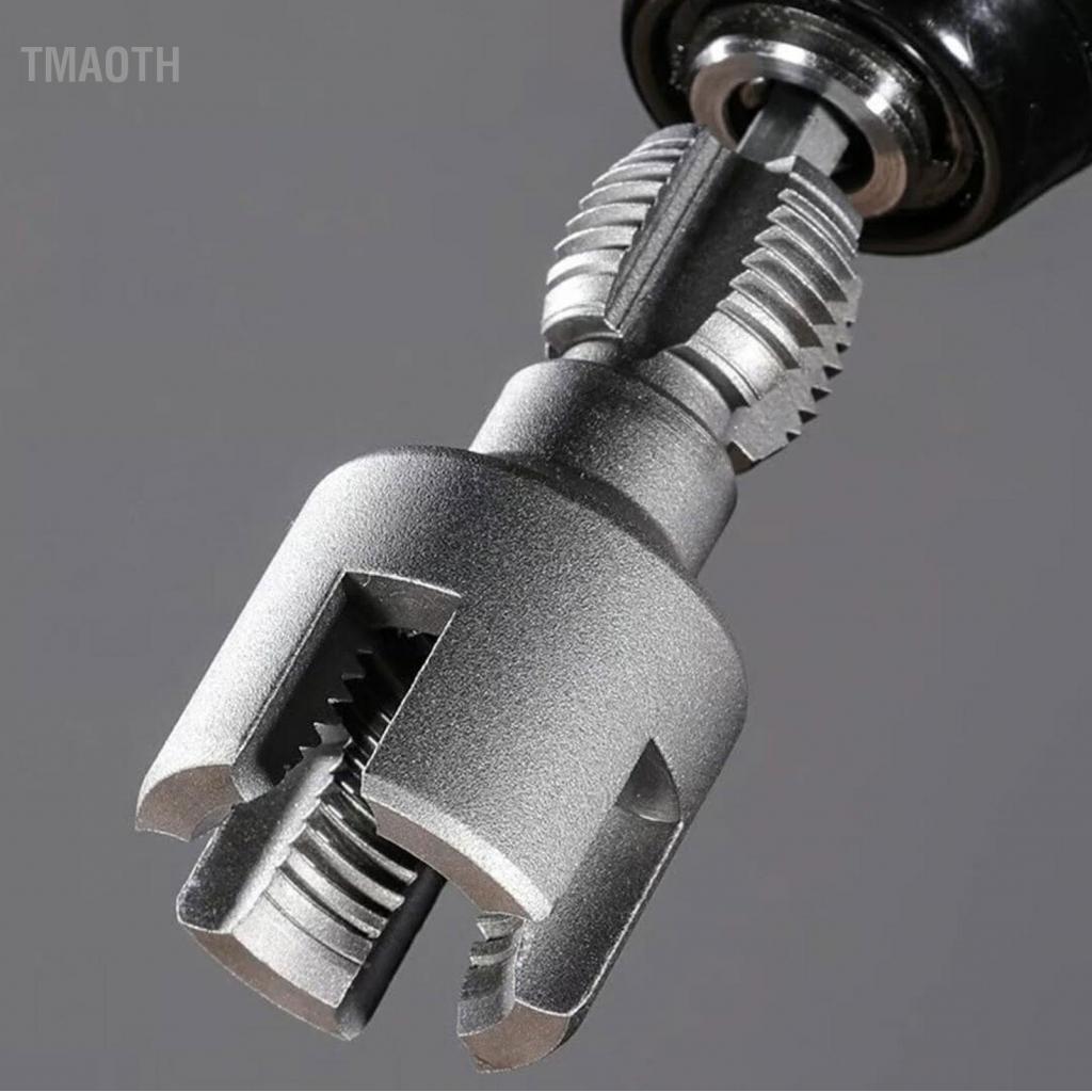 Tmaoth เครื่องต๊าปเกลียวภายในและภายนอก CRV Steel Heavy Duty Ergonomic Handle Integrated for Plastic 