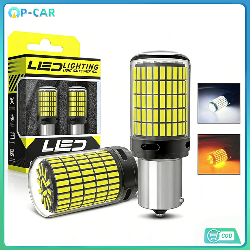 COD 144ชิพ LED 12V ไฟเลี้ยว ไฟเบรก ไฟถอย รถยนต์ ขั้ว1156 มีทุกขั้วให้เลือก สว่างมาก ปลอดภัย