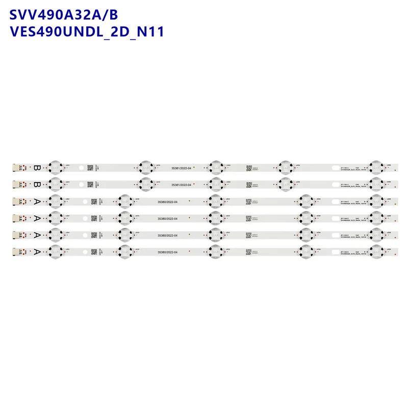 แถบแบ็คไลท์ LED สําหรับ TE49282B34C2H TV 49L3653DB 49L3658DB JL.D49051330-078AS 078HS-C SVV490A32A S