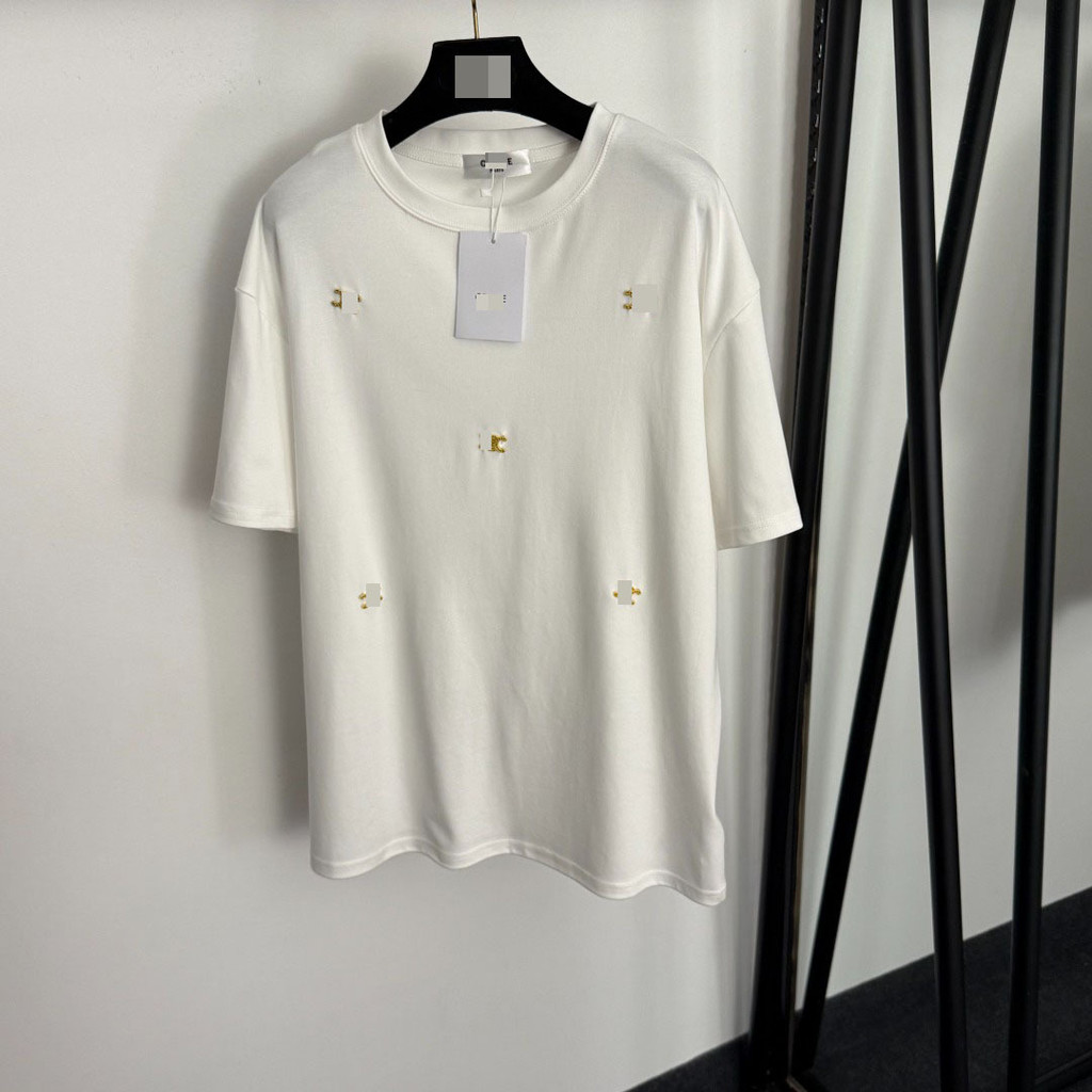 8W88 CEL* Elegant, slim-fitting, breathable, sporty casual wear for women gold with metal accents, p