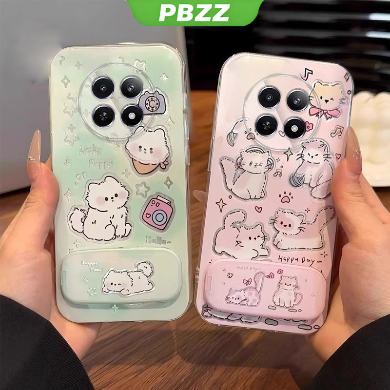 PBZZ FOR เคส สําหรับRealme 12 5G REALME 12 PRO plus 5Gเคสโทรศัพท์Softcaseซิลิโคนป้องกันกันกระแทกฝาครอบใสออกแบบใหม่ความงามCARTOON CATพร้อมผู้ถือTKYYMZJ01 – โปรปัง