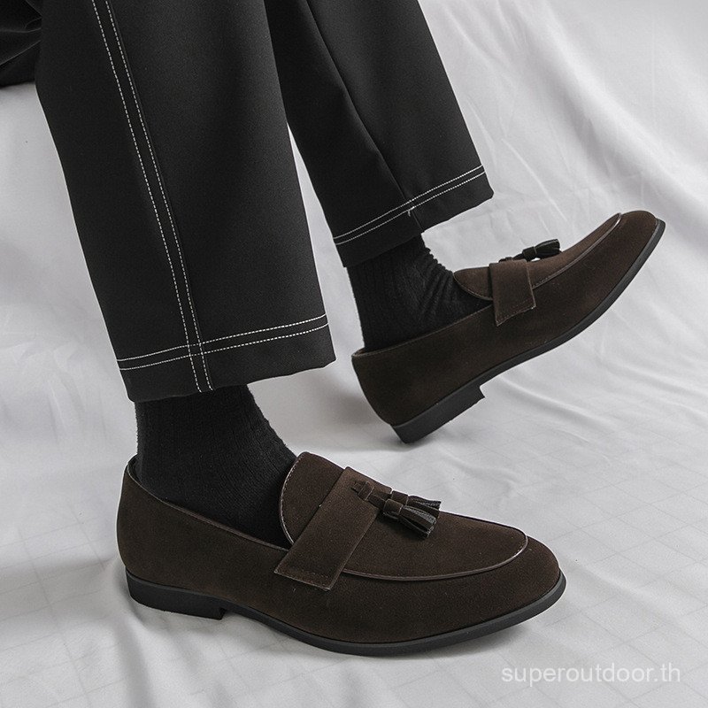Tassel Loafer Leather Shoes Office Work Shoes Slip On Soft Leather 8RIH