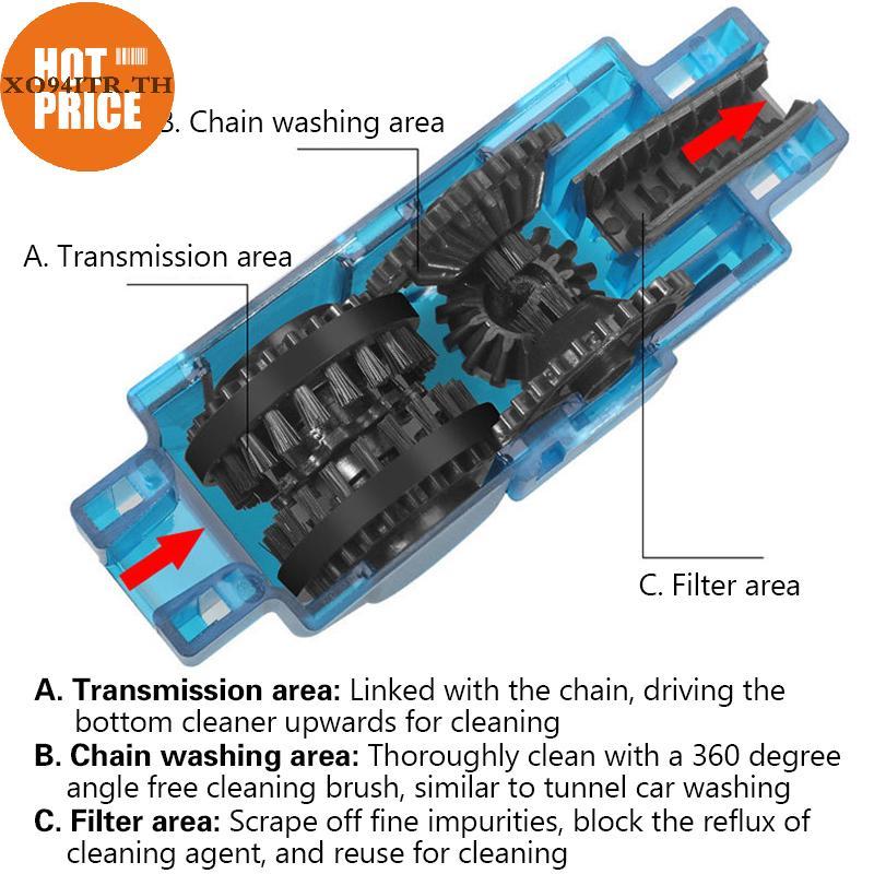 XOITR Chain ชุดแปรงล้างจักรยาน 3D ป้องกันน้ํามัน สําหรับ Mountain ขี่จักรยาน อุปกรณ์เสริม TH