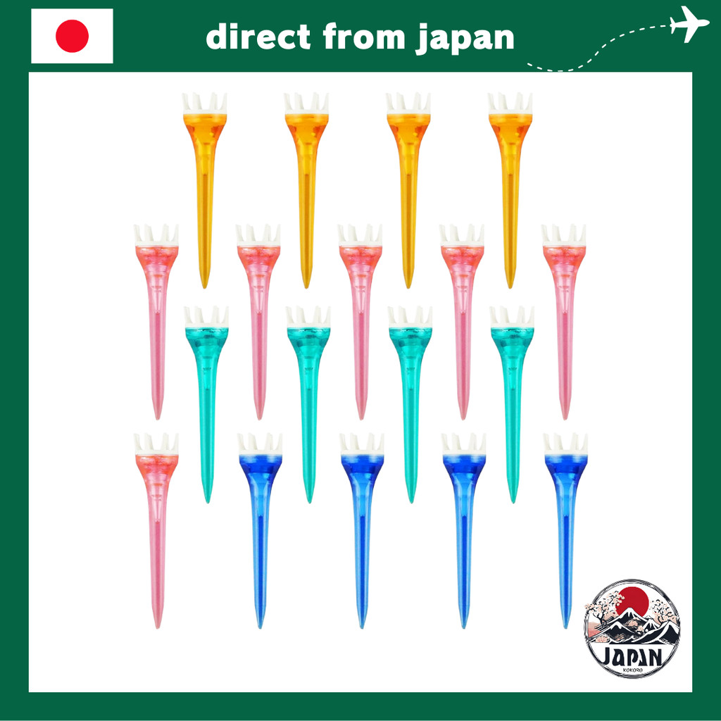 Tabata Lift Tee GV1413 – Low-Resistance Plastic Golf Tees with 8-Point Stability