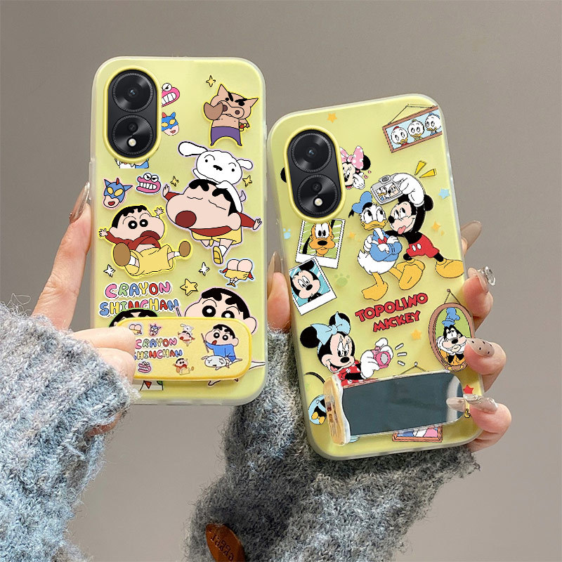 เคส OPPO a18 เคส OPPO a38 เคส mirror bracket เคสโทรศัพท์