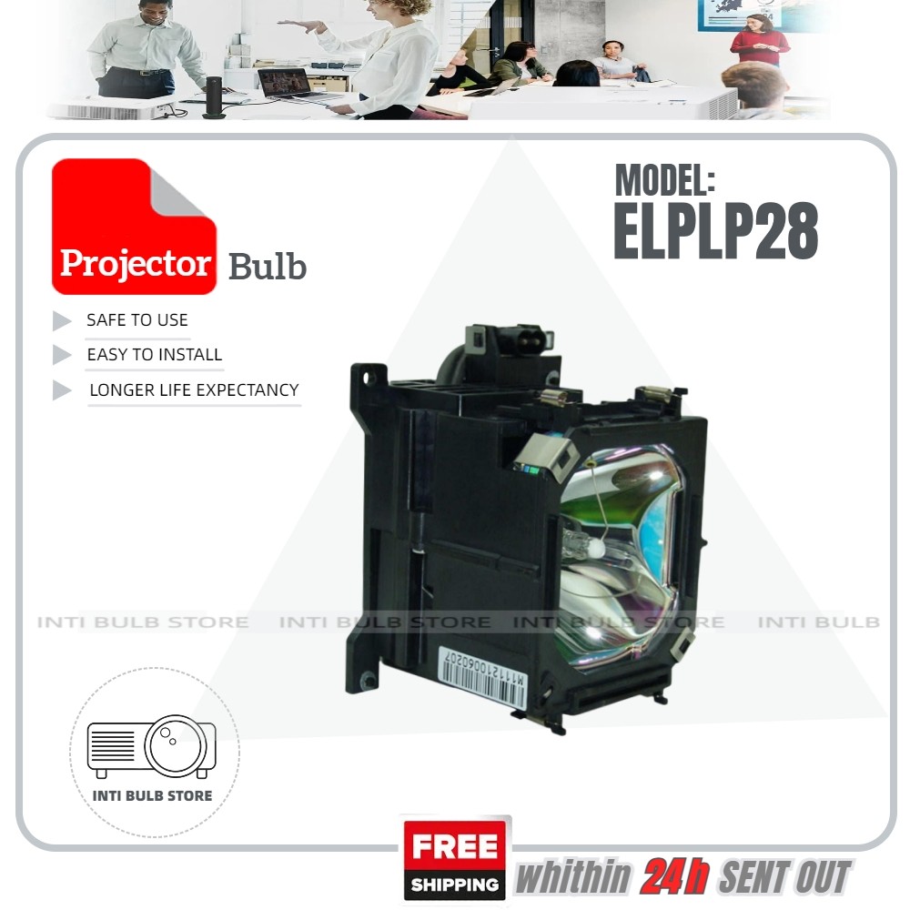 สําหรับโคมไฟโปรเจคเตอร์ Epson ELPLP28 EMP-TW500 EMP-TW200H TW200