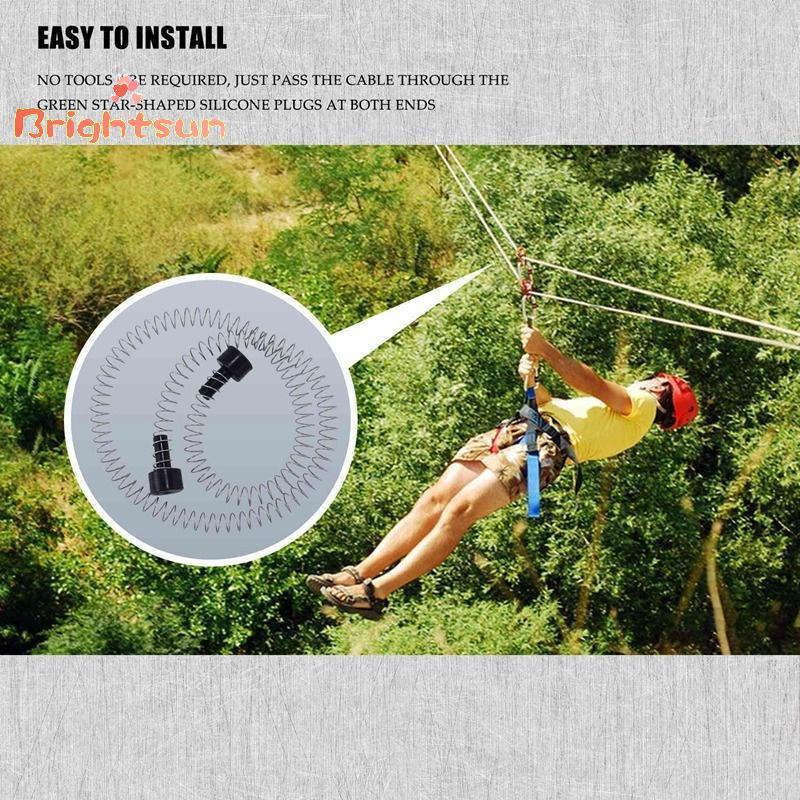 [BT-t] ใหม่ Zipline ฤดูใบไม้ผลิเบรคสแตนเลสสายซิปสปริงเบรค Heavy Duty Zipline เบรคความเร็วลดสปริงเบรค