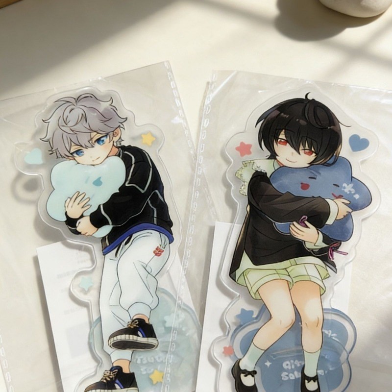 Ensemble ดาว Key Chain ผู้หญิงในวัยเด็กแผ่นตกแต่งโต๊ะ Sakuma Ritsu Standee Sena Izumi คอลเลกชันเครื่