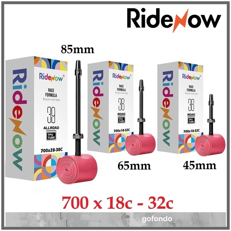 Ridenow Ultralight 19g ยางในสําหรับจักรยานเสือหมอบ DISC 700c