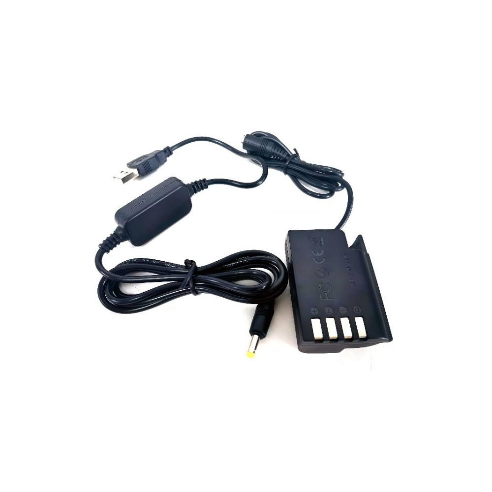 1 ชิ้นสําหรับ Panasonic DMW-BLF19E DMW DCC12 Coupler + Power Bank สาย USB AdapterFor Lumix DMC-GH3 D