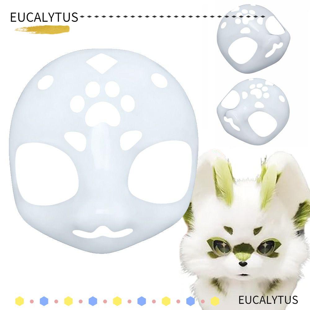 EUCALYTUSTH ฐาน Kigurumi ออกแบบหัวแมว, สัตว์ DIY สำหรับคอสเพลย์และFursuit งานปาร์ตี้อะนิเมะ