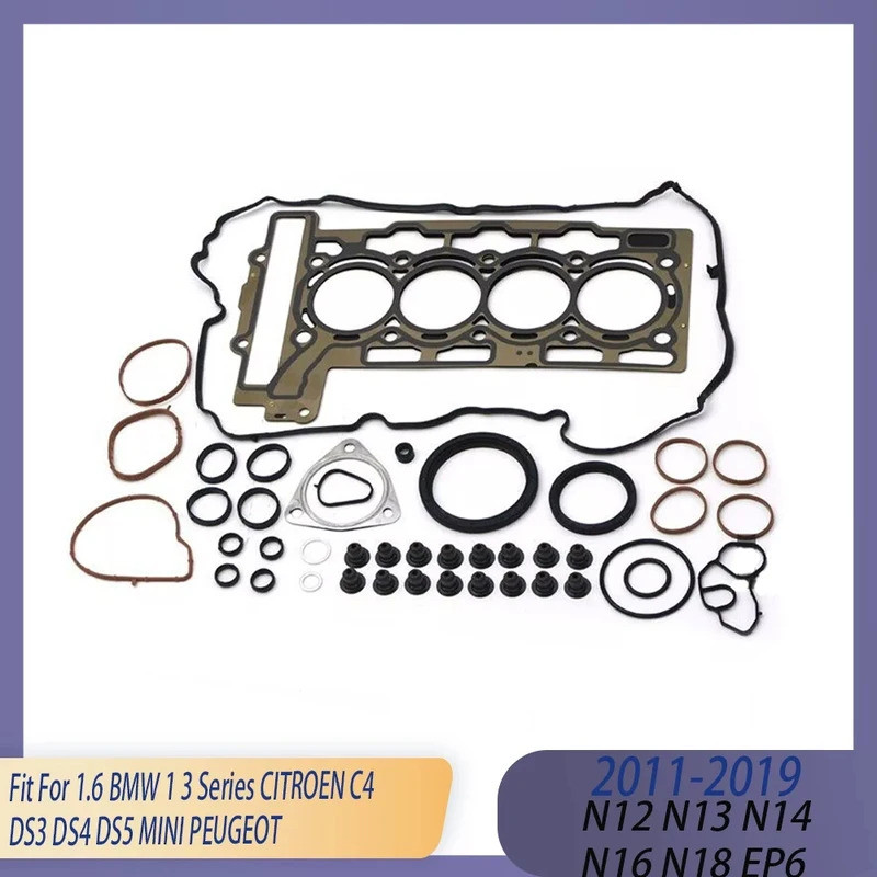 ชิ้นส่วนเครื่องยนต์ฝาสูบปะเก็นชุดเต็มชุด Fit 1.4 1.6 L EP3 EP6 N12 N14 N16 N18 แก๊ส 07-18 สําหรับ CI