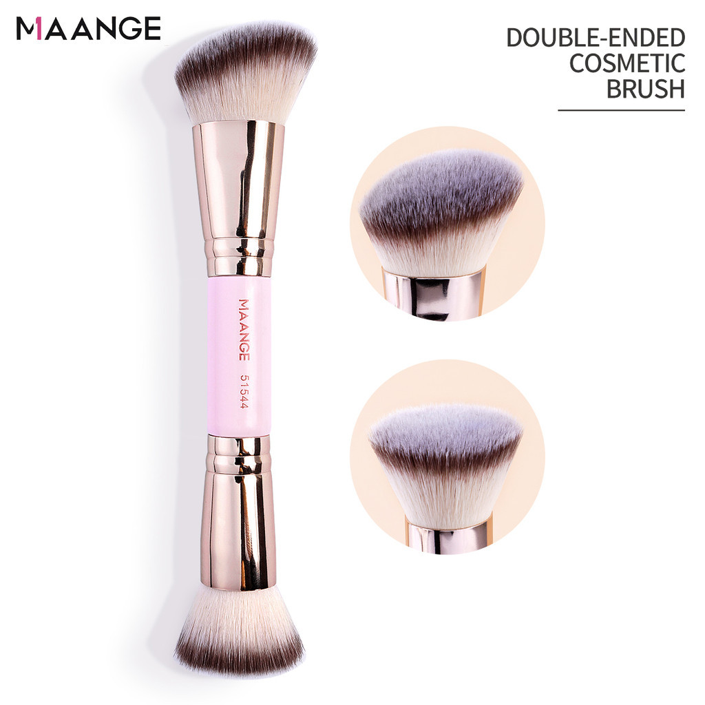 MAANGE ความต้องการ แปรงแต่งหน้า 2 ใน 1 แปรงแต่งหน้าคุณภาพสูงระดับมืออาชีพนุ่มและใช้งานง่าย