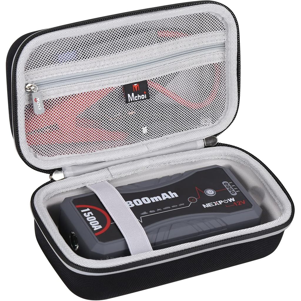 Mchoi Car Jump Starter Case เข้ากันได้กับ NEXPOW Jump Starter Q10S,1500A Peak, CASE เท่านั้น